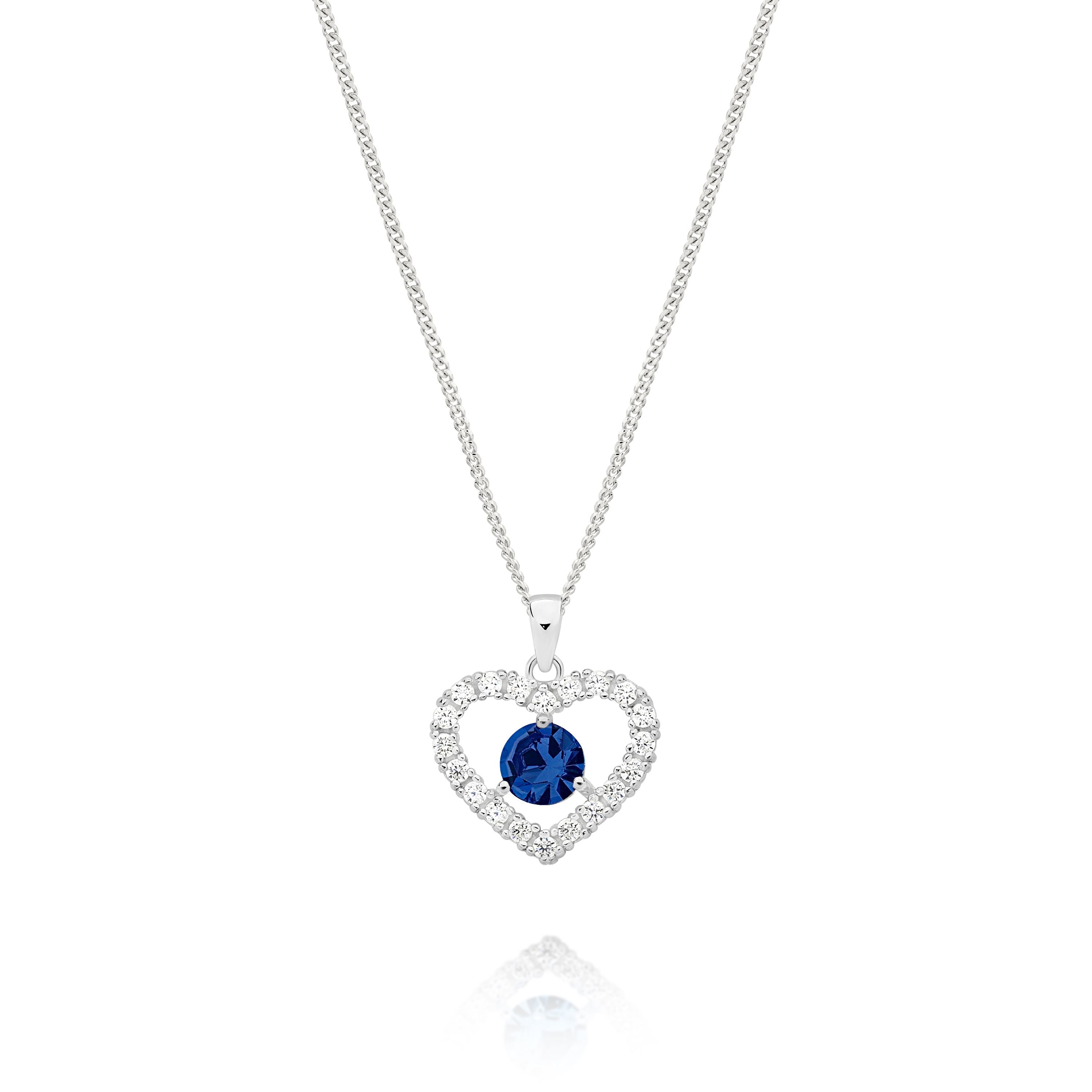 Silver SEPTEMBER Birthstone Pendant