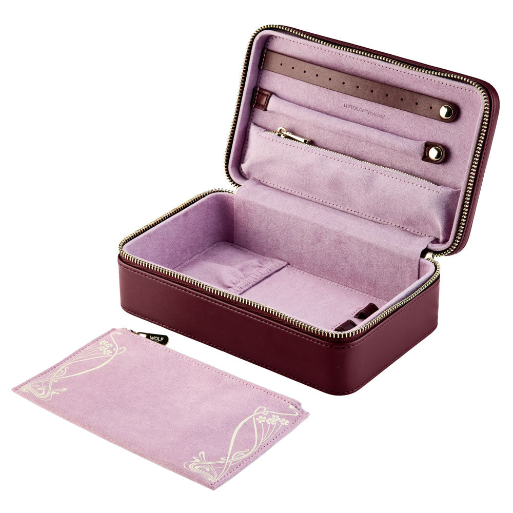 WOLF x Liberty Medium Zip Case - Burgundy