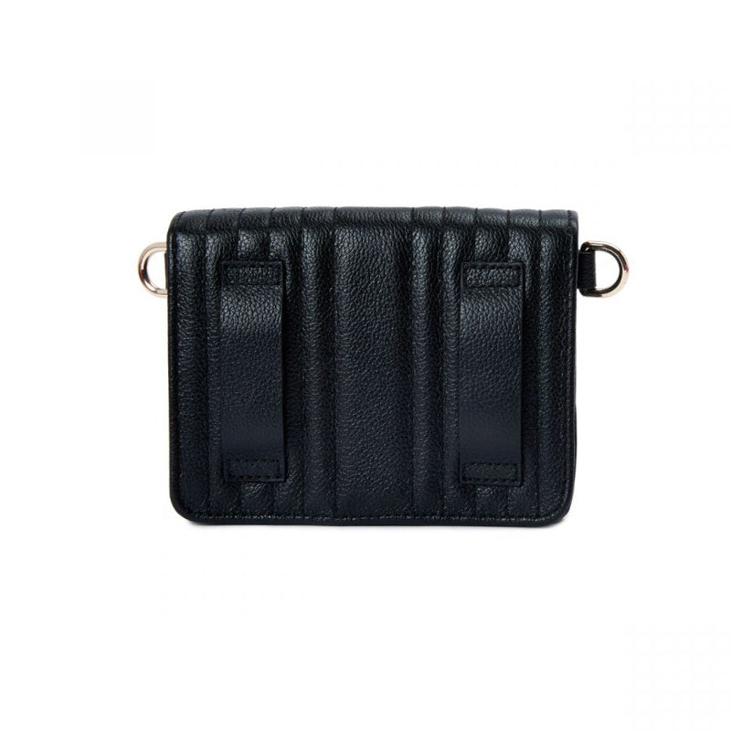 Wolf Mimi Mini Bag with Wristlet & Lanyard Black