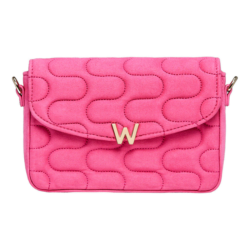Wolf Mimi Swirl Cross Body Bag with Scarf Pink Flash