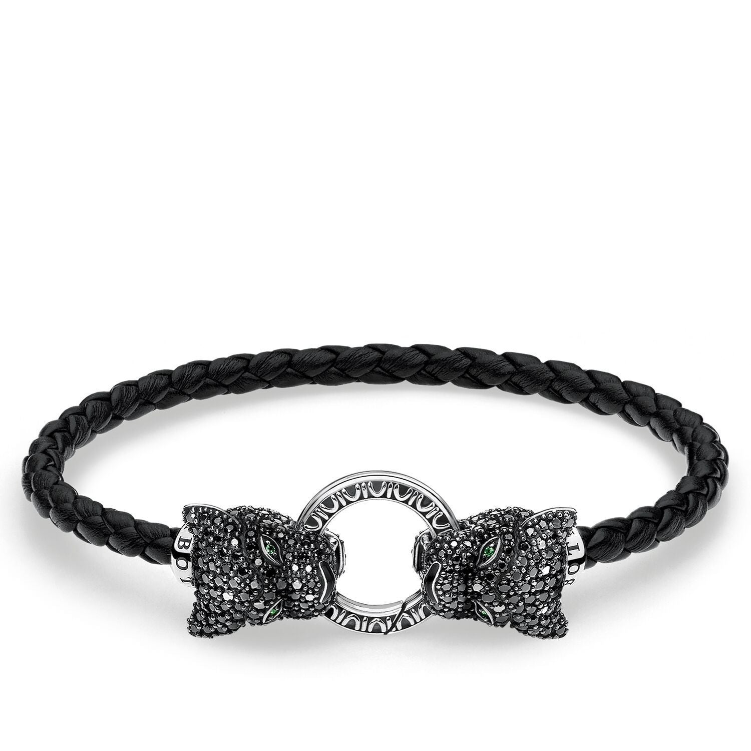 THOMAS SABO Leather Strap Black Cat