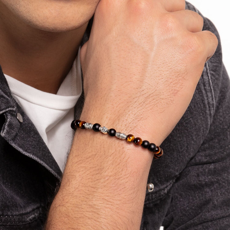 Thomas Sabo Bracelet Brown Skull