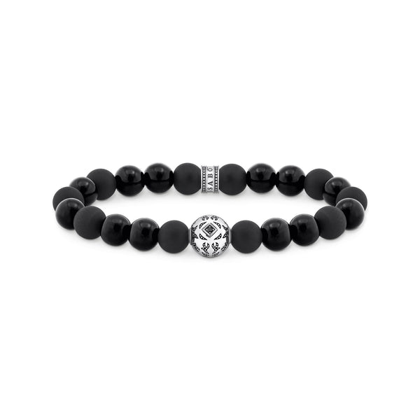 THOMAS SABO Beads Bracelet Made from Obsidian