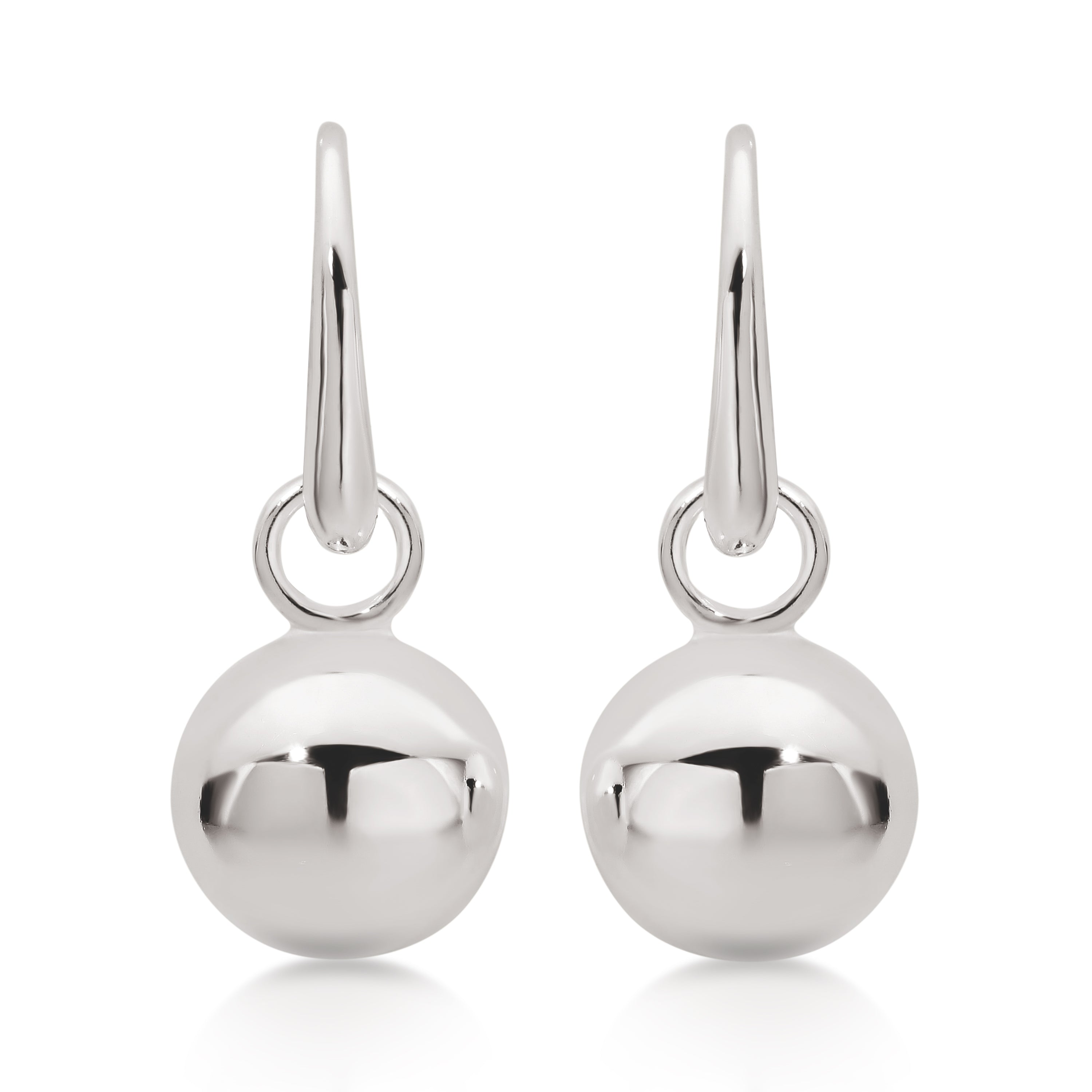 Silver ball drops 12mm