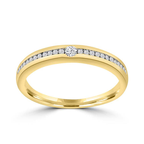 Diamond Ring with 0.15ct Diamonds in 9ct Yellow Gold