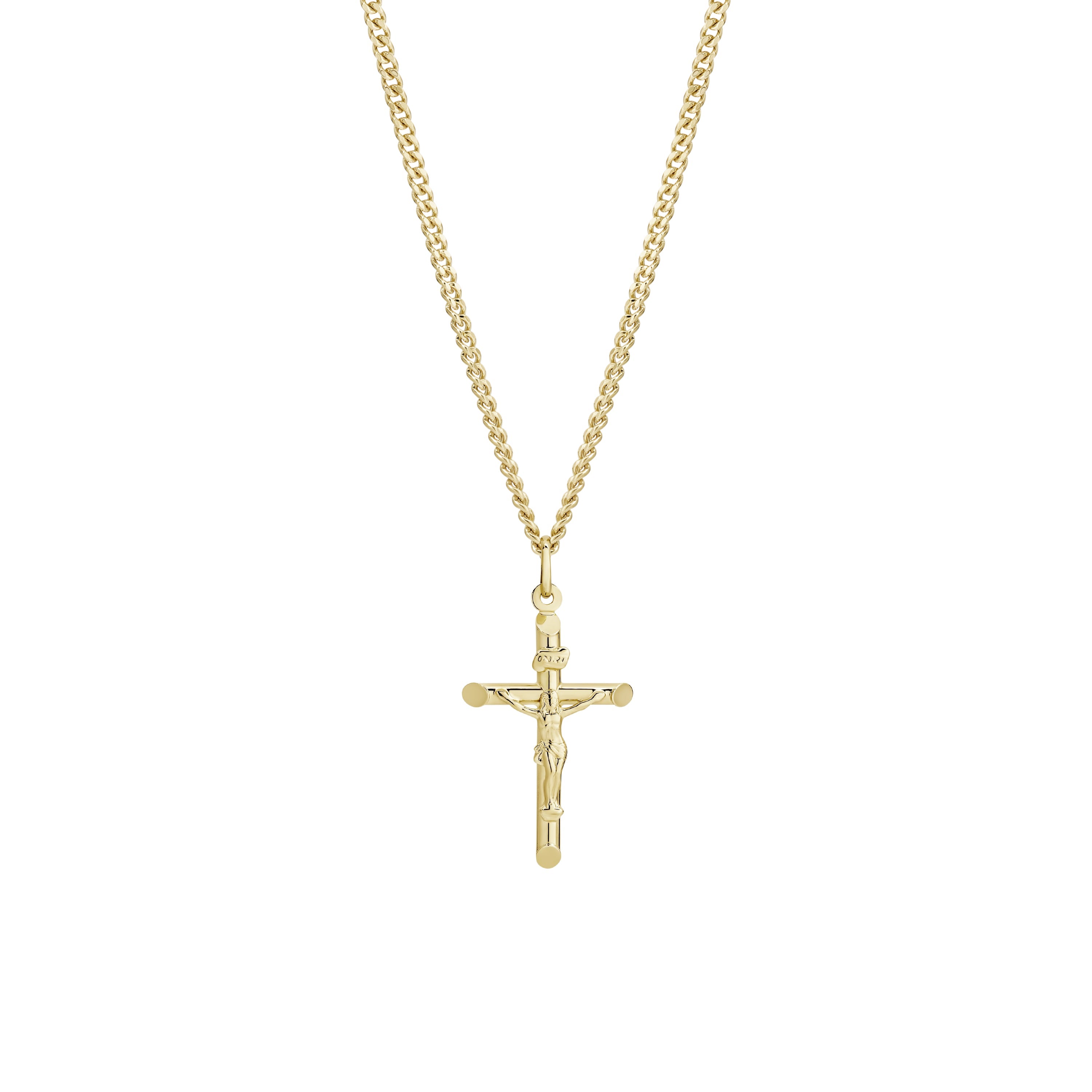 9ct gold crucifix pendant
