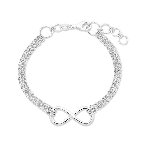 Sterling Silver Infinity Belcher Bracelet