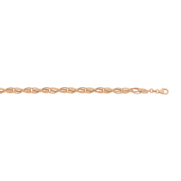 9Ct Rose Gold Silver Filled Bracelet