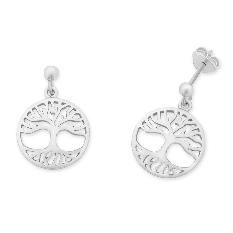 Sterling Silver Tree Earrings