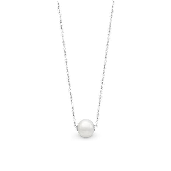 Sterling Silver Necklet With Freshwater Pearl