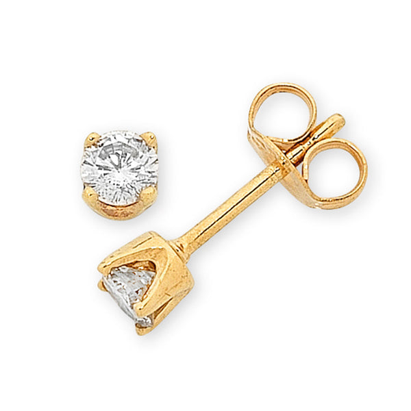 9Ct Gold 0.20Ct Diamond Studs