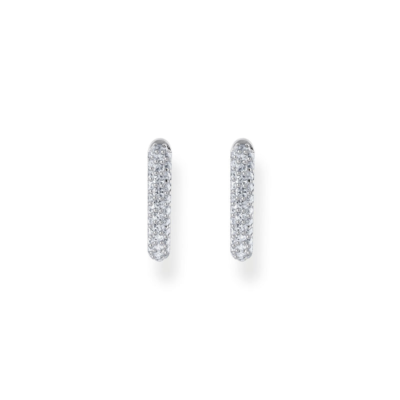 THOMAS SABO Hoop earrings with white zirconia pave