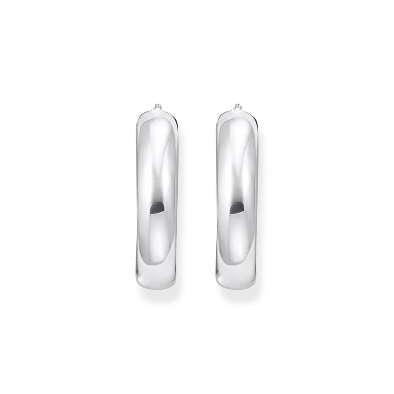 THOMAS SABO Large chunky hoop earrings silver