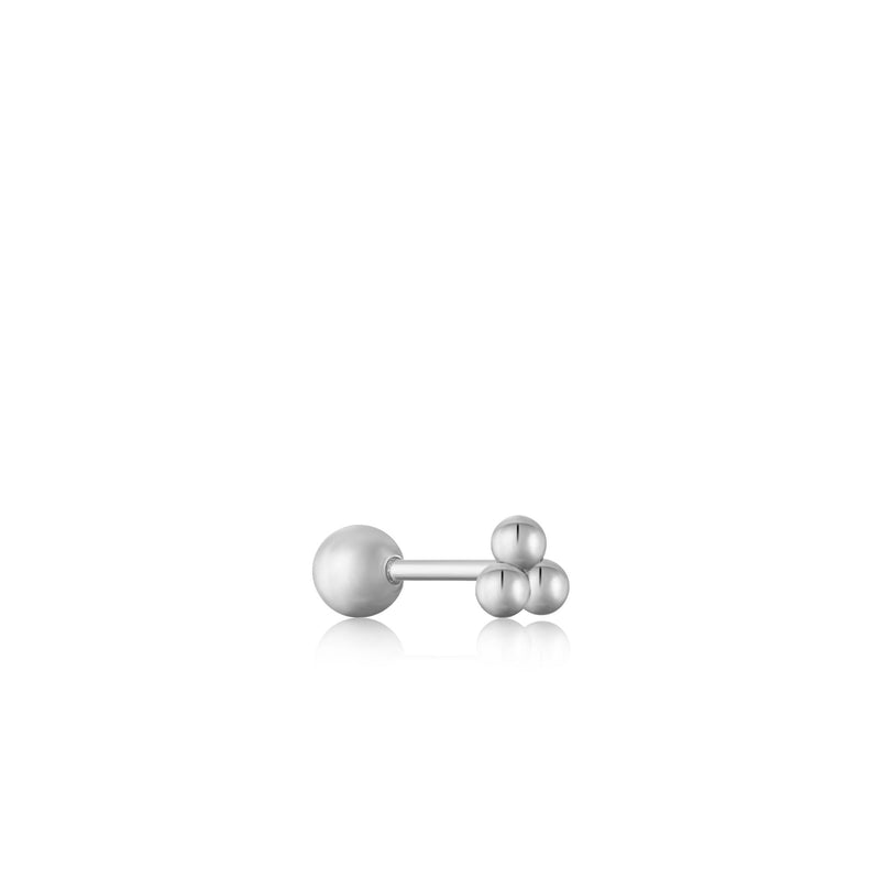 Ania Haie Silver Triple Barbell Single Earring