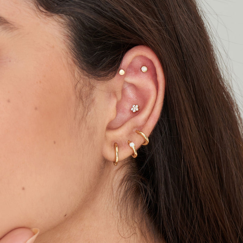 Ania Haie Gold Disc Barbell Single Earring