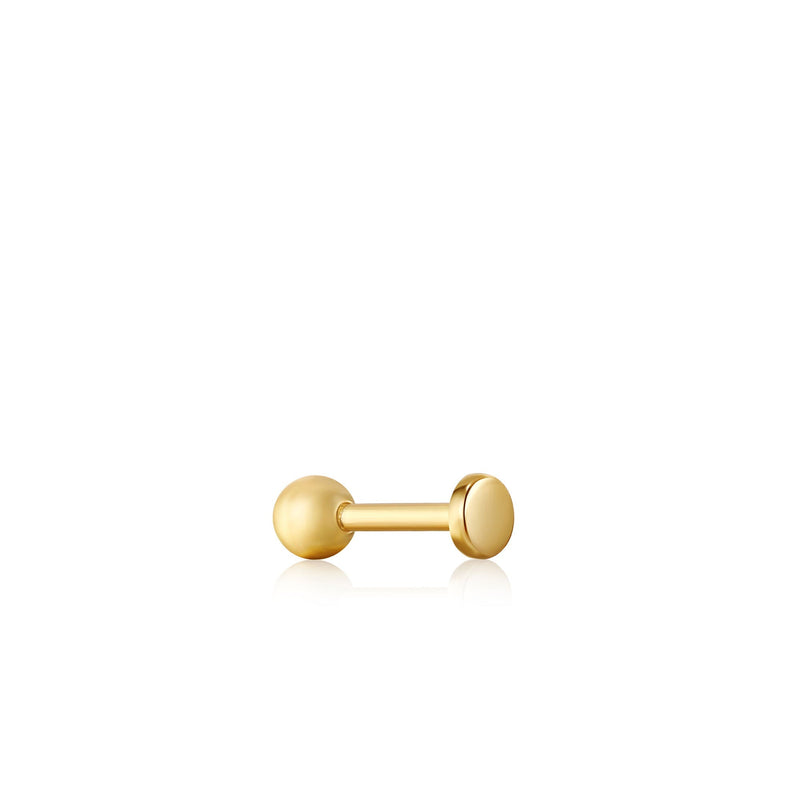 Ania Haie Gold Disc Barbell Single Earring