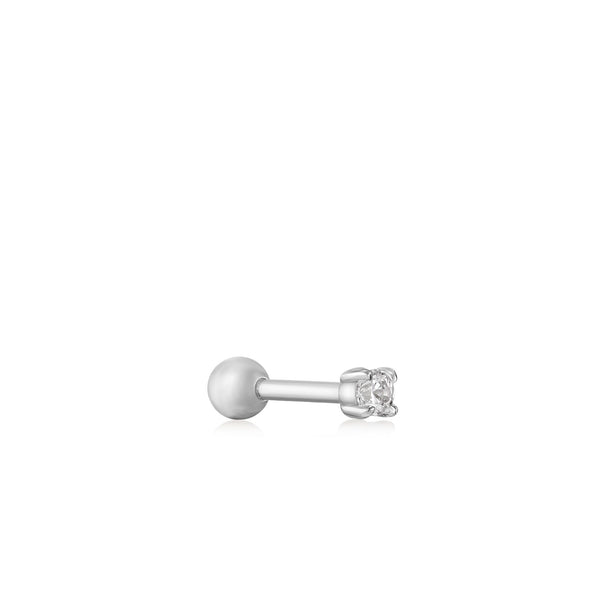 Ania Haie Silver Sparkle Barbell Single Earring