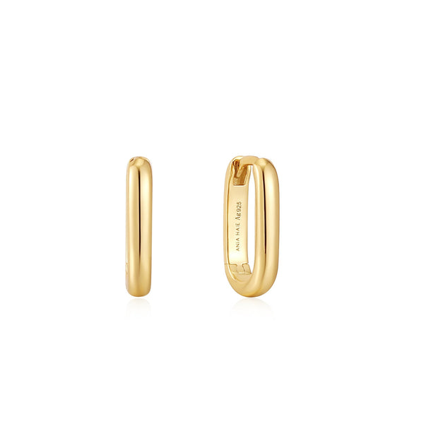 Ania Haie Gold Oval Hoop Earrings