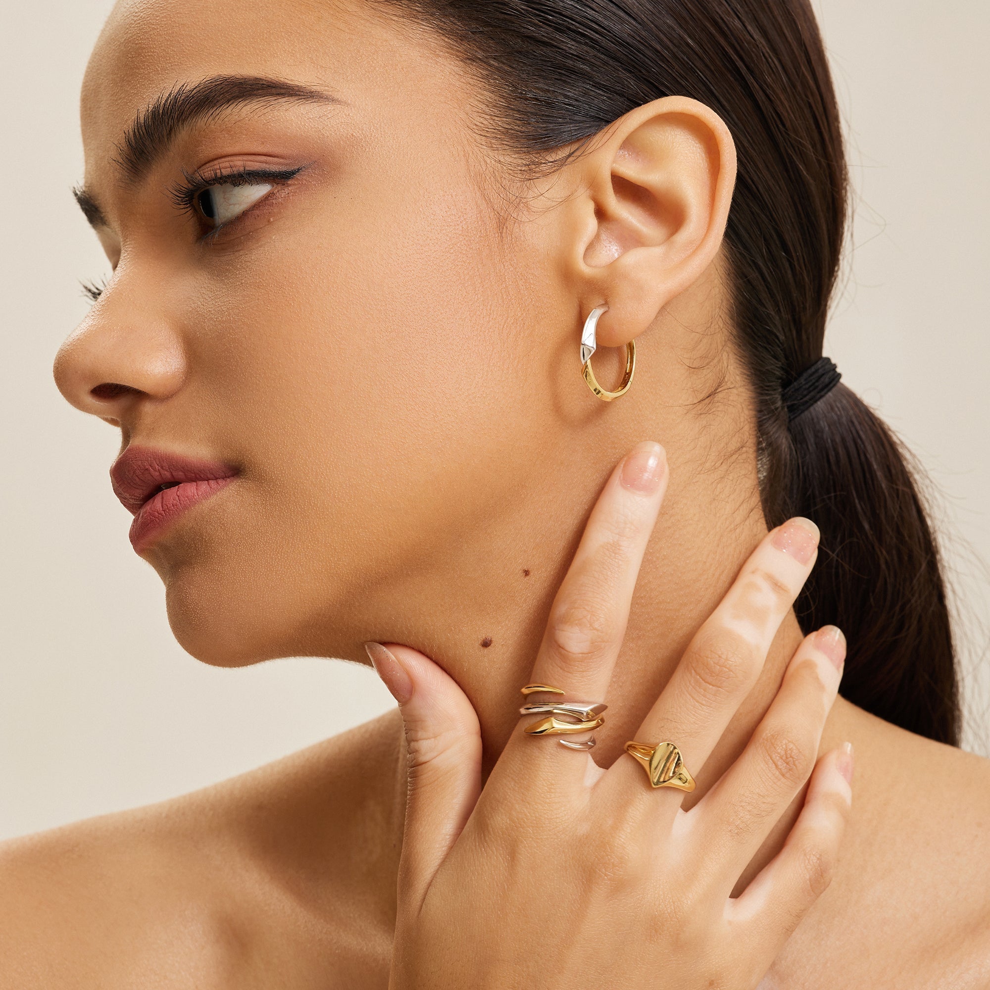 Ania Haie Silver Arrow Twist Adjustable Ring