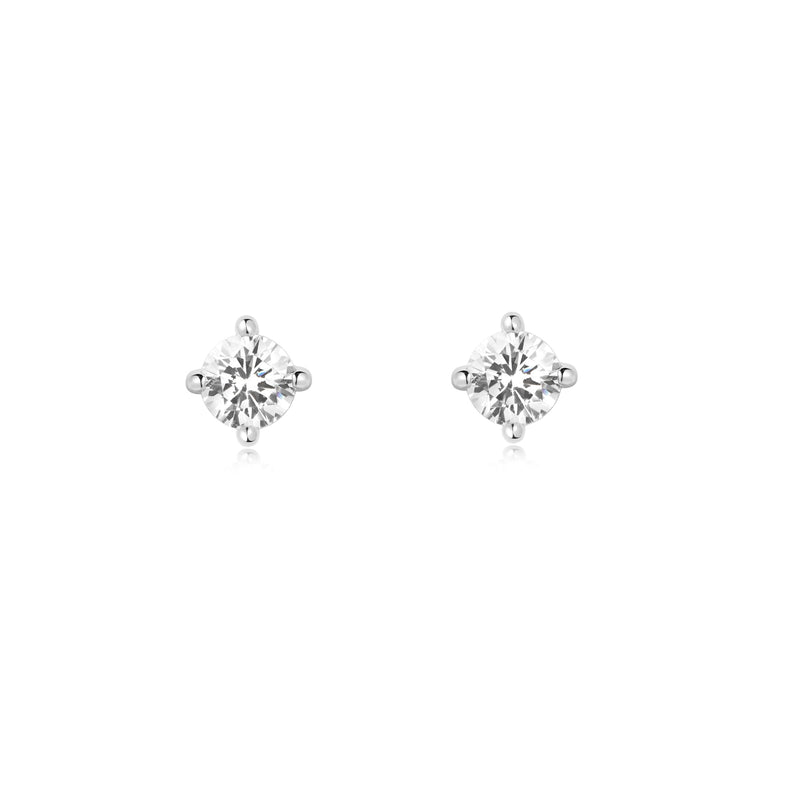 Ania Haie Silver Solitaire Studs