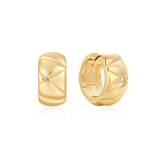 Ania Haie Gold Kiss Hoops