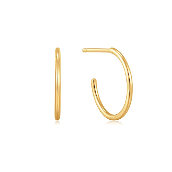 Ania Haie 14ct Gold Mini Hoop Stud Earrings