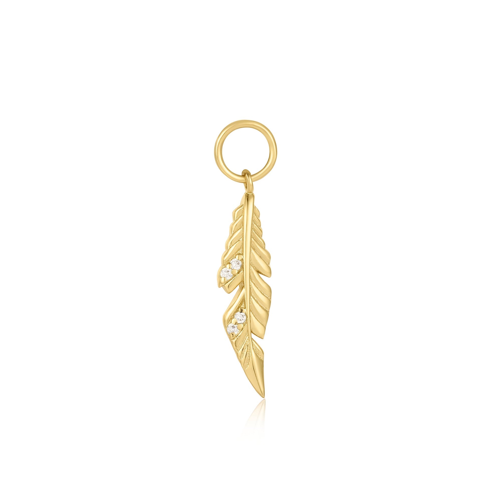 Ania Haie Gold Feather Earring Charm