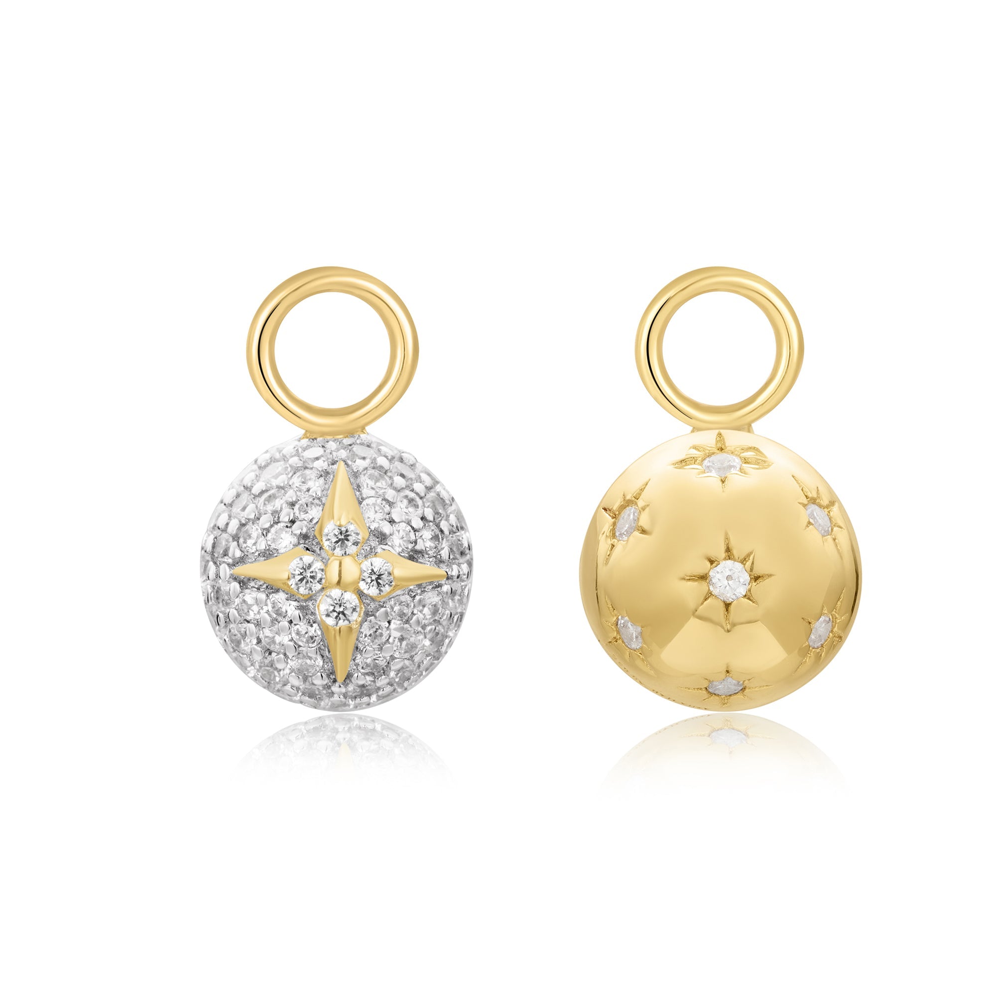 Ania Haie Gold Pave Star Sphere Earring Charm