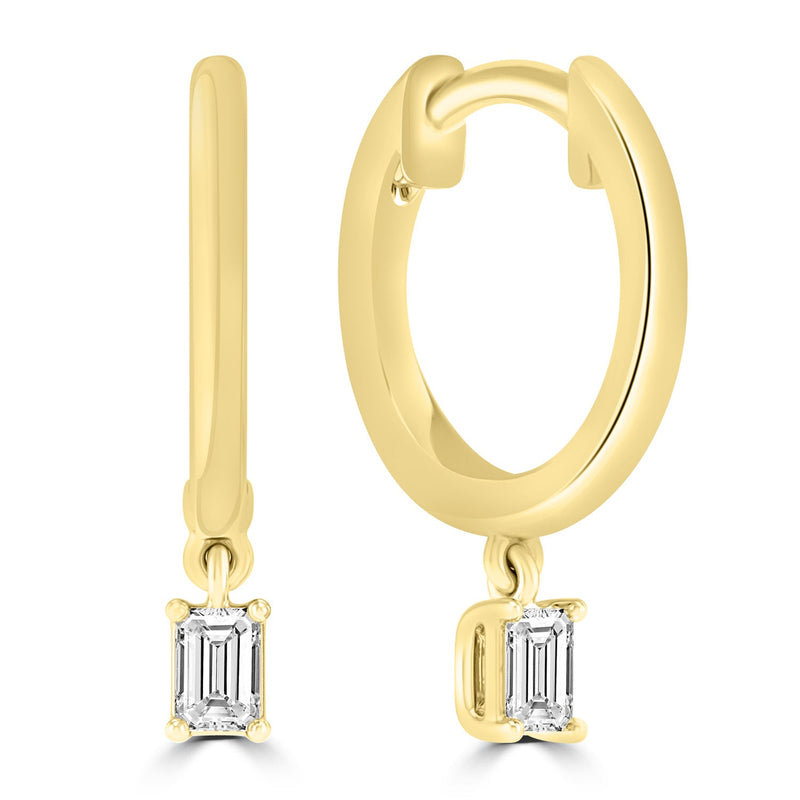 0.20ct HI I1 Diamond Earrings in 9ct Yellow Gold