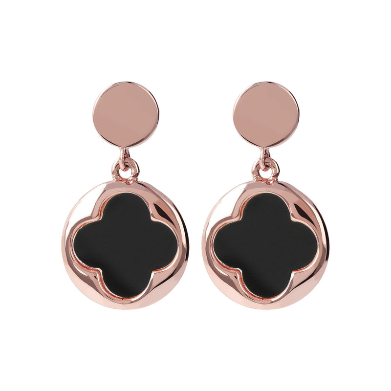 Bronzallure Four-Leaf Clover Dangle Earrings