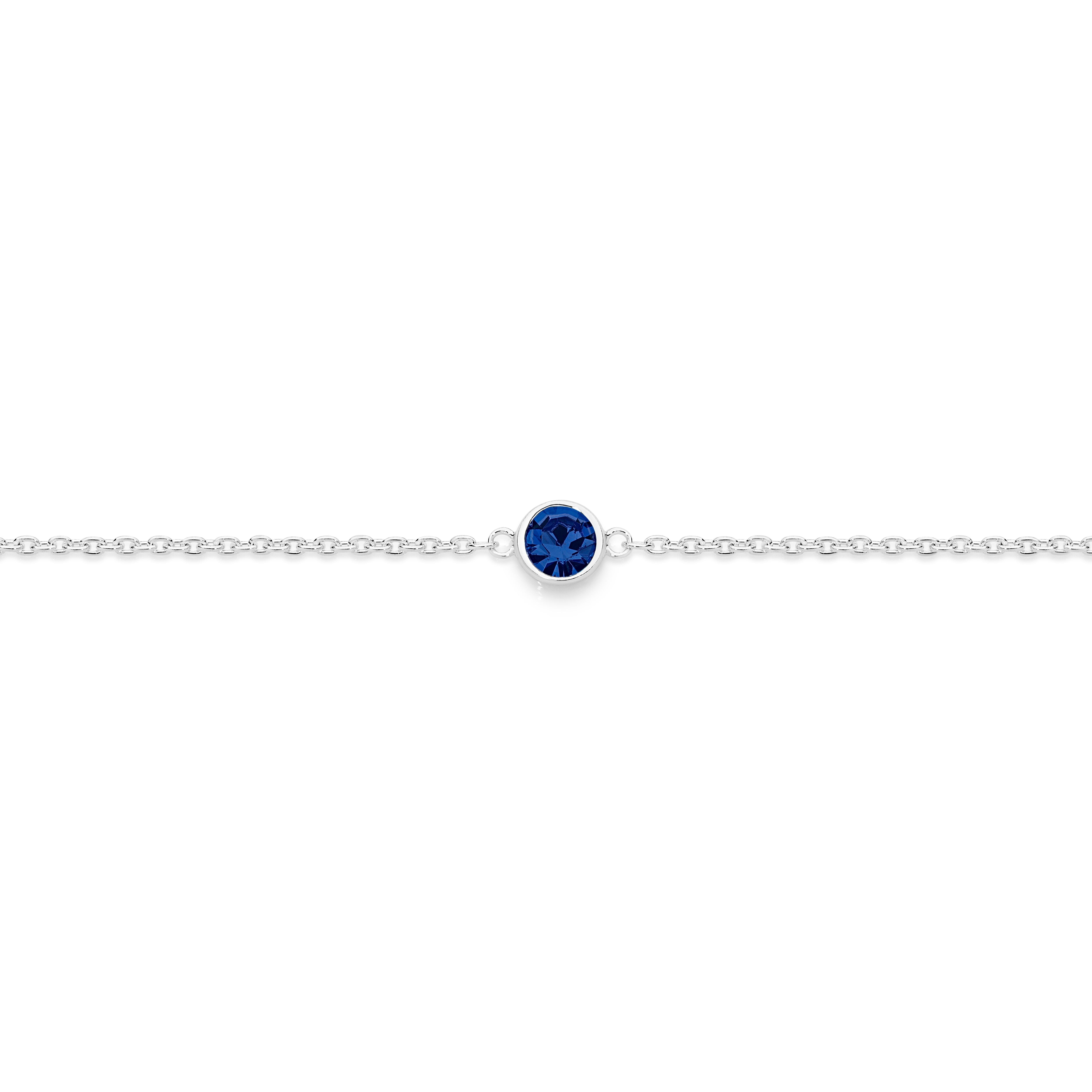 Silver SEPTEMBER Birthstone Bracelet