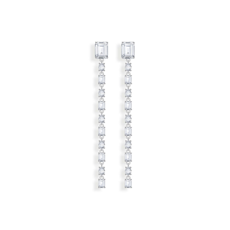 THOMAS SABO Drop Earrings with white stones silver