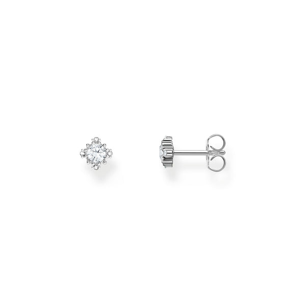 THOMAS SABO Vintage Romance Small ear studs with white zirconia