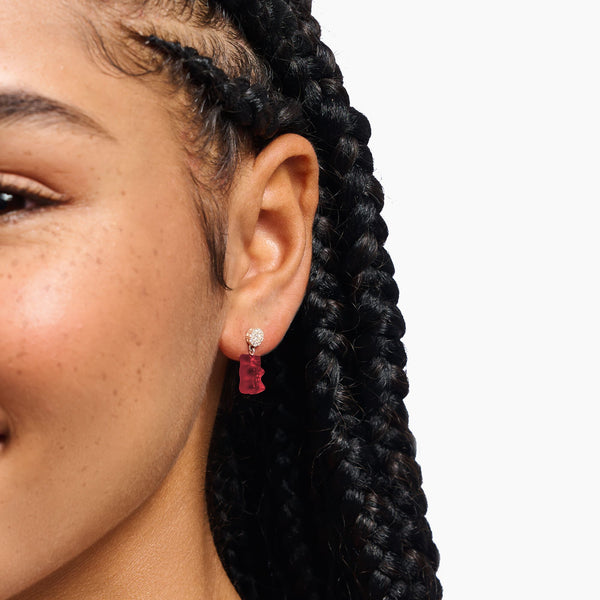 THOMAS SABO Ear Studs with Red Goldbears