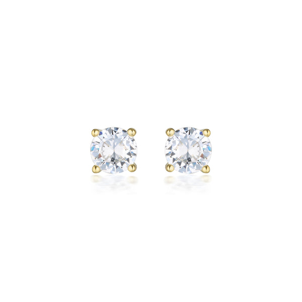 Georgini Moissanite Studs 1.00ct in 9ct Yellow Gold