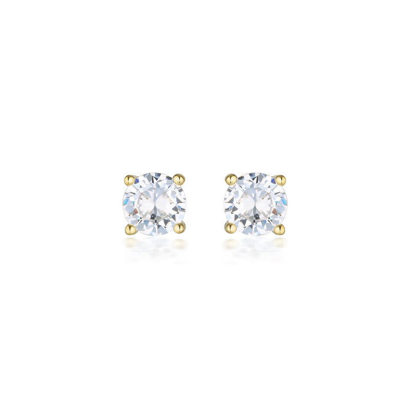 Georgini Moissanite Studs 1.00ct in 9ct Yellow Gold