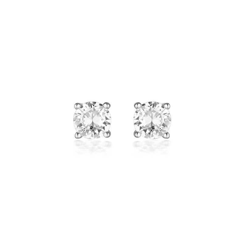 Georgini Moissanite Studs 1.00ct in 9ct White Gold