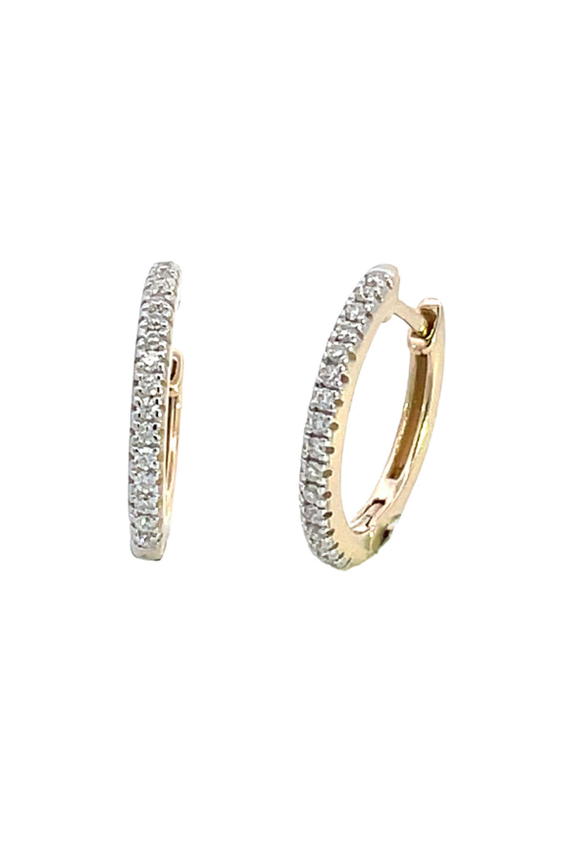 Georgini Hoops 0.15ct in 9ct Yellow Gold Earrings