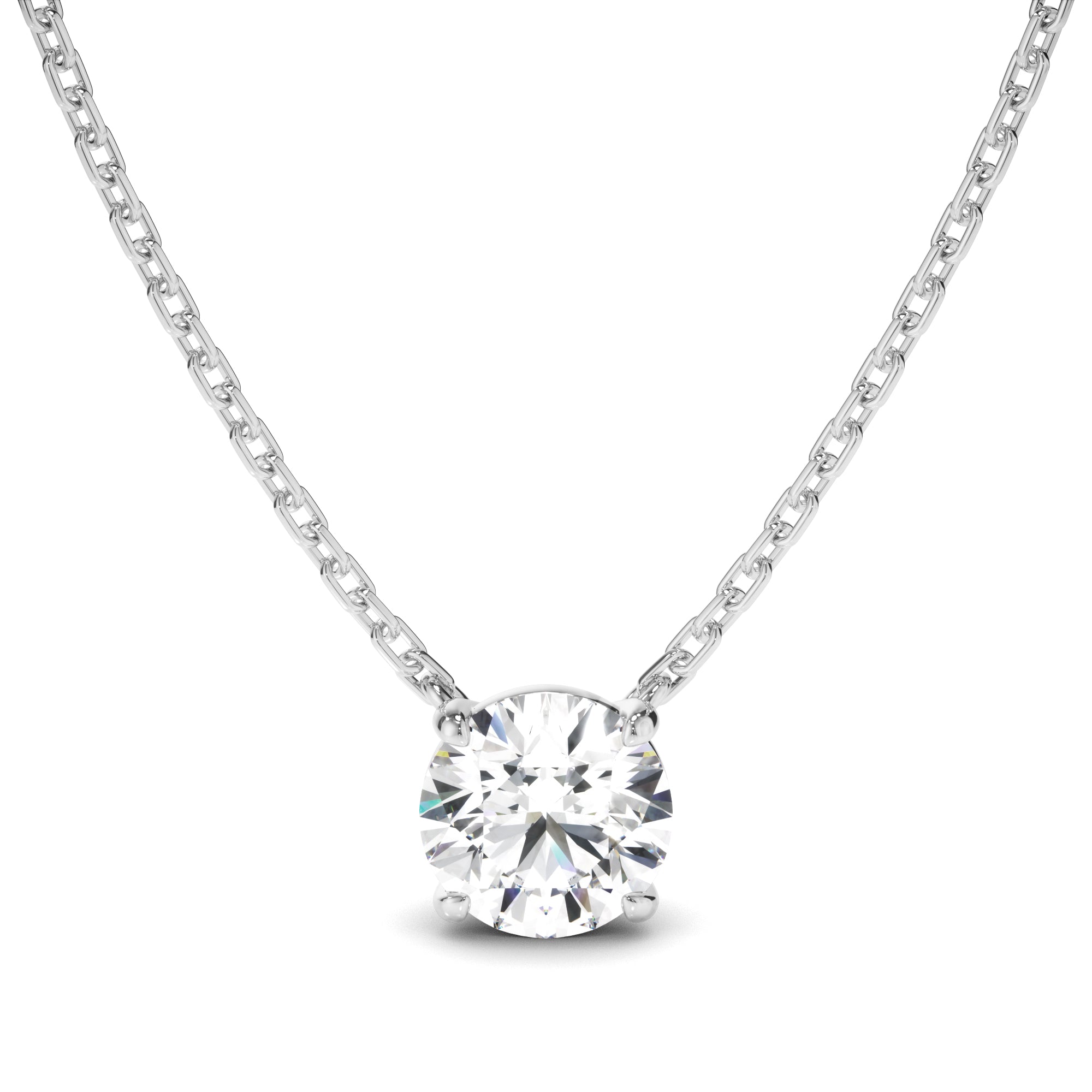 Round Brilliant Cut Diamond Necklet