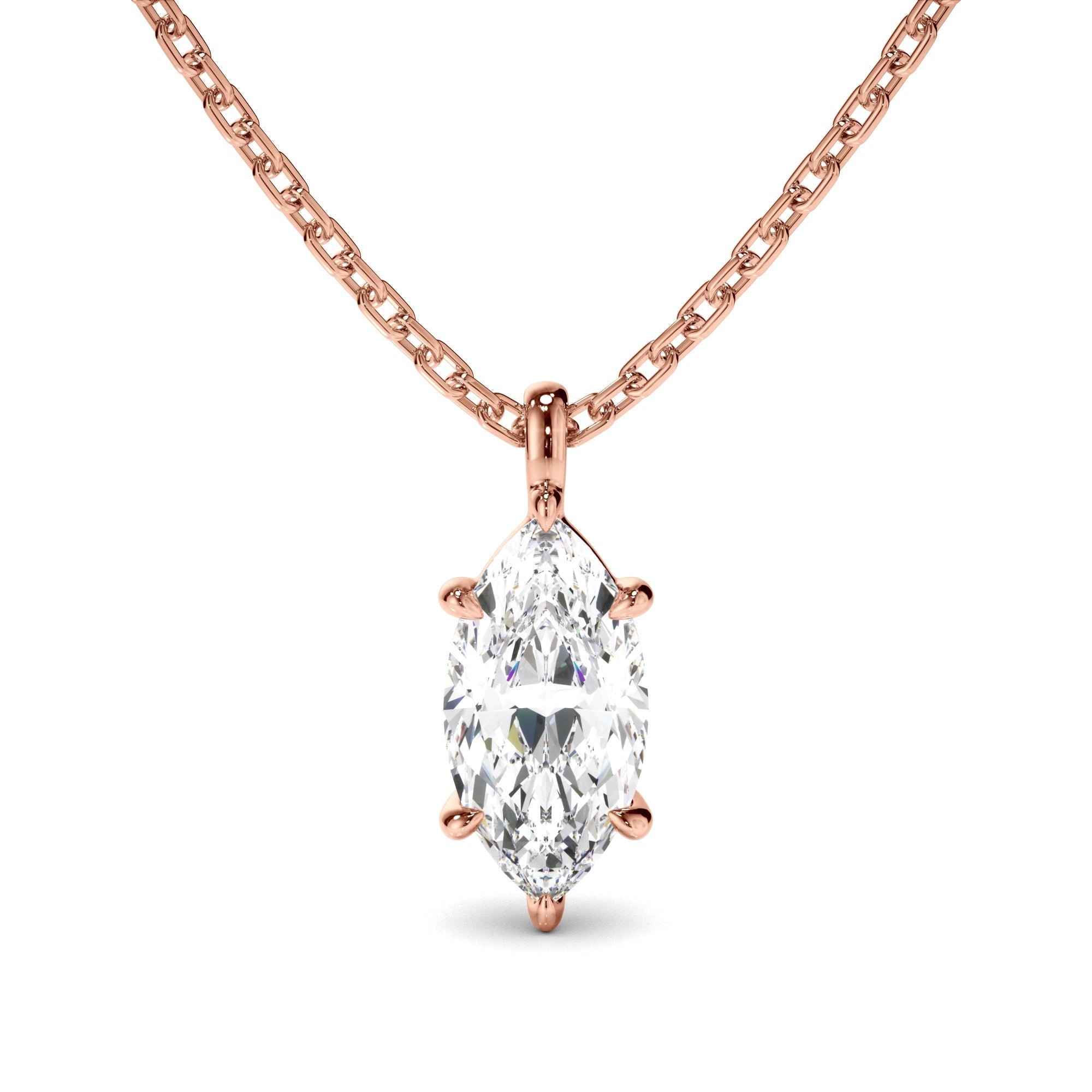 Marquise Cut Diamond Pendant