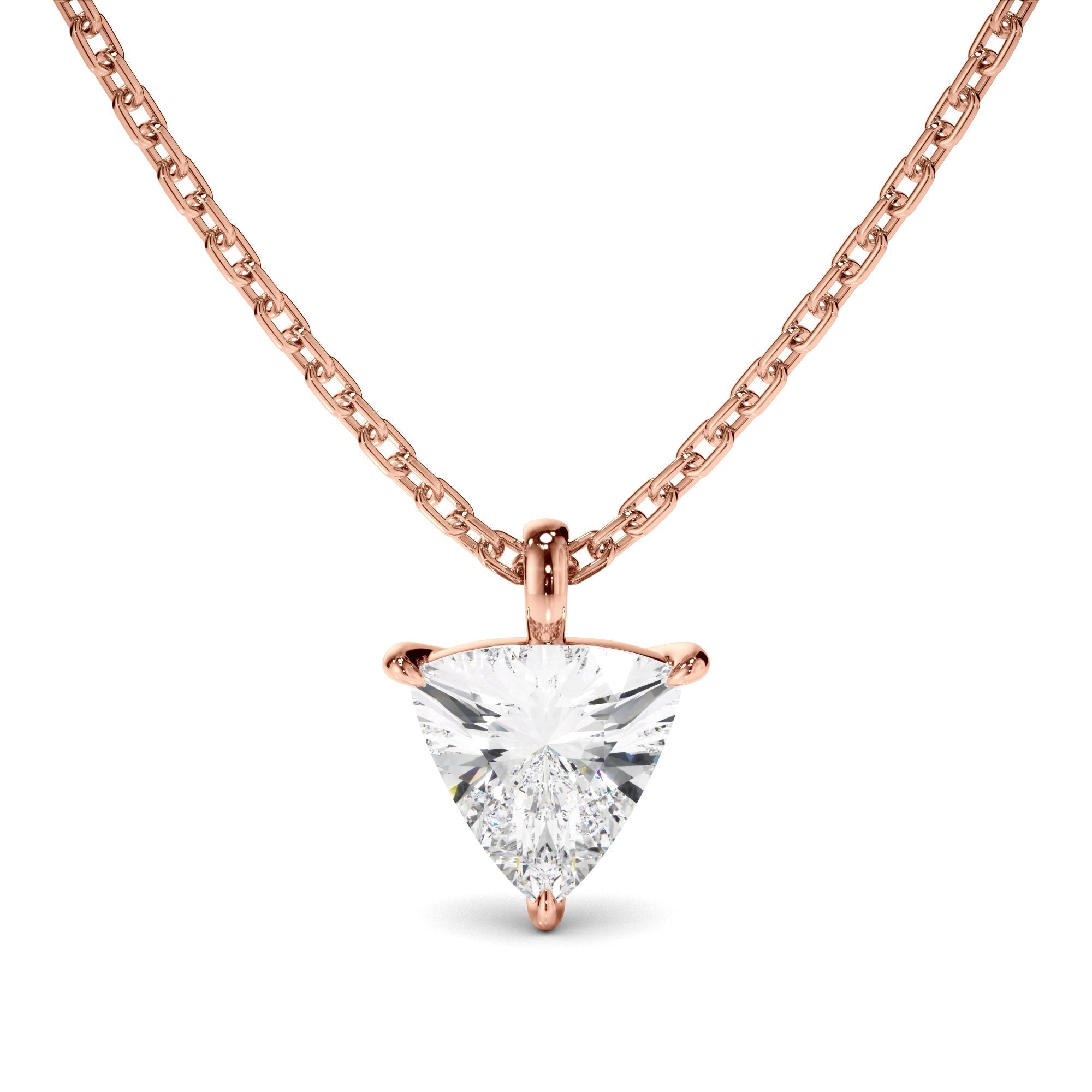 Trilliant Cut Diamond Pendant