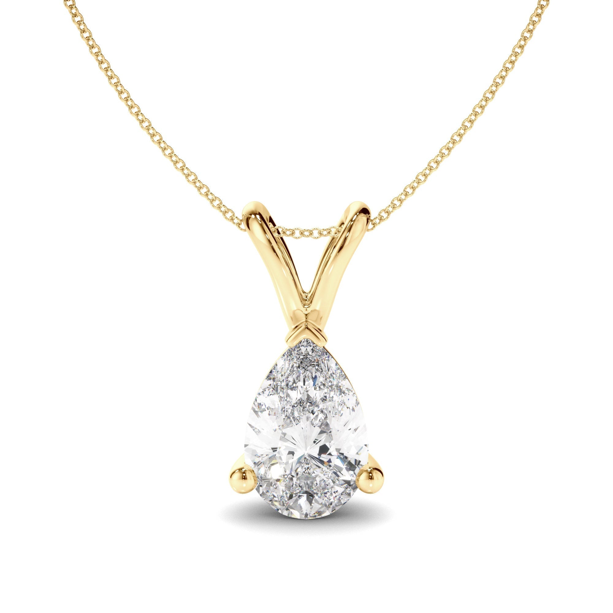 Pear Cut Diamond Pendant