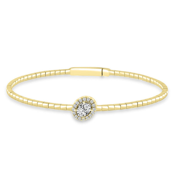 0.50ct Lab Grown Diamond Bangle in 18ct Yellow Gold