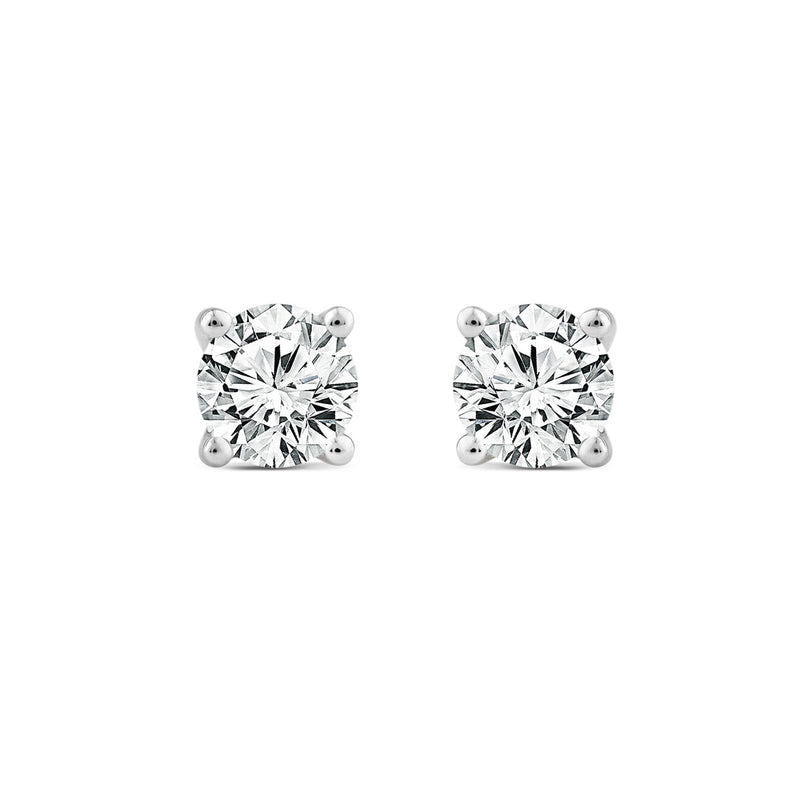 1.00ct Lab Grown Diamond Stud Earrings in 18ct White Gold