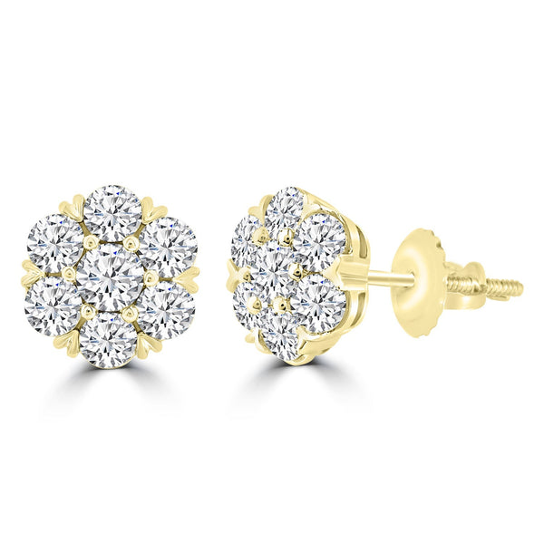 2.00ct Lab Grown Diamond Earrings in 18ct Yellow Gold