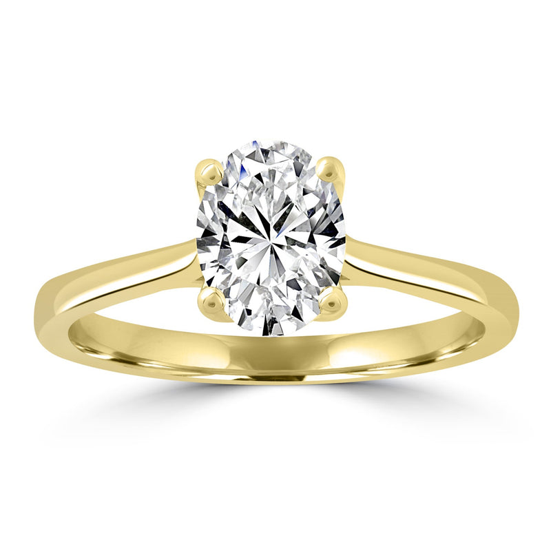 1.00ct Lab Grown Diamond Ring in 18ct Yellow Gold