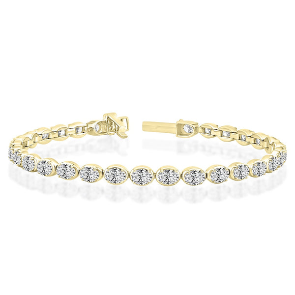 7.75ct Lab Grown Diamond Bracelet in 18ct Yellow Gold