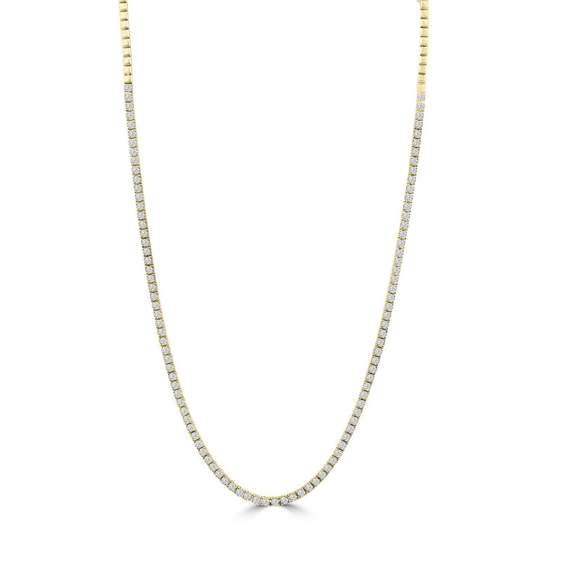 8.50ct Lab Grown Diamond Necklace in 18ct Yellow Gold