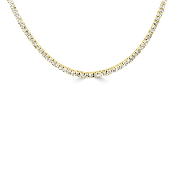 4.95ct Lab Grown Diamond Necklace in 18ct Yellow Gold