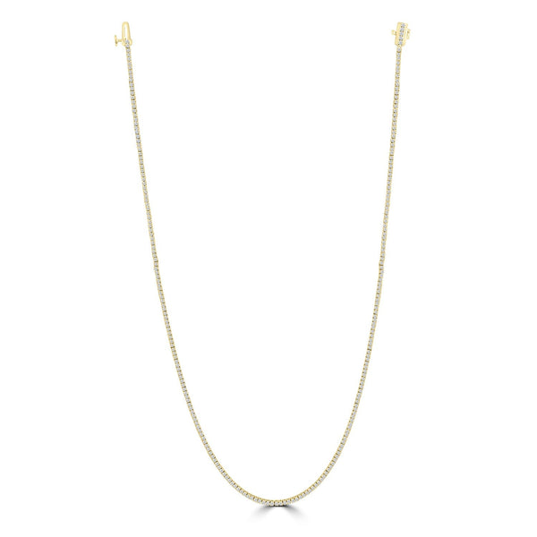 3.45ct Lab Grown Diamond Necklace in 18ct Yellow Gold